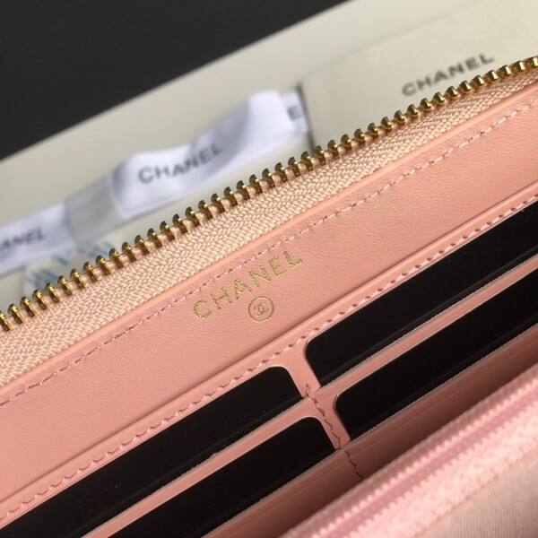 可愛い☆シャネル ナインティーン ジップ 長財布コピーN級品 AP1063B