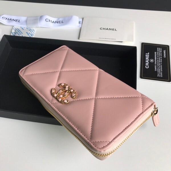 可愛い☆シャネル ナインティーン ジップ 長財布コピーN級品 AP1063B