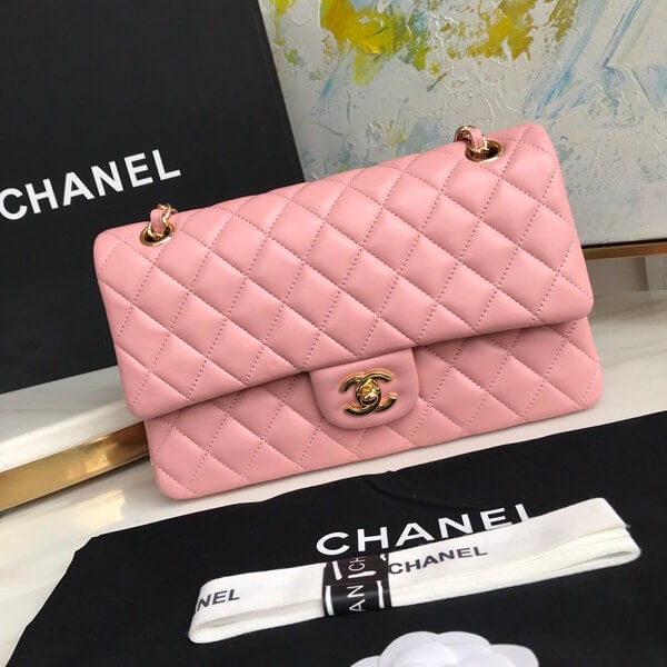 新色☆希少 シャネル マトラッセ チェーンバッグ ピンク shg05949