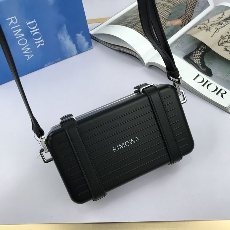 ディオール×リモワ パーソナル クラッチバッグ コピー アルミニウム 2WAY ショルダーバッグ マットブラック 2DRCA295YWT
