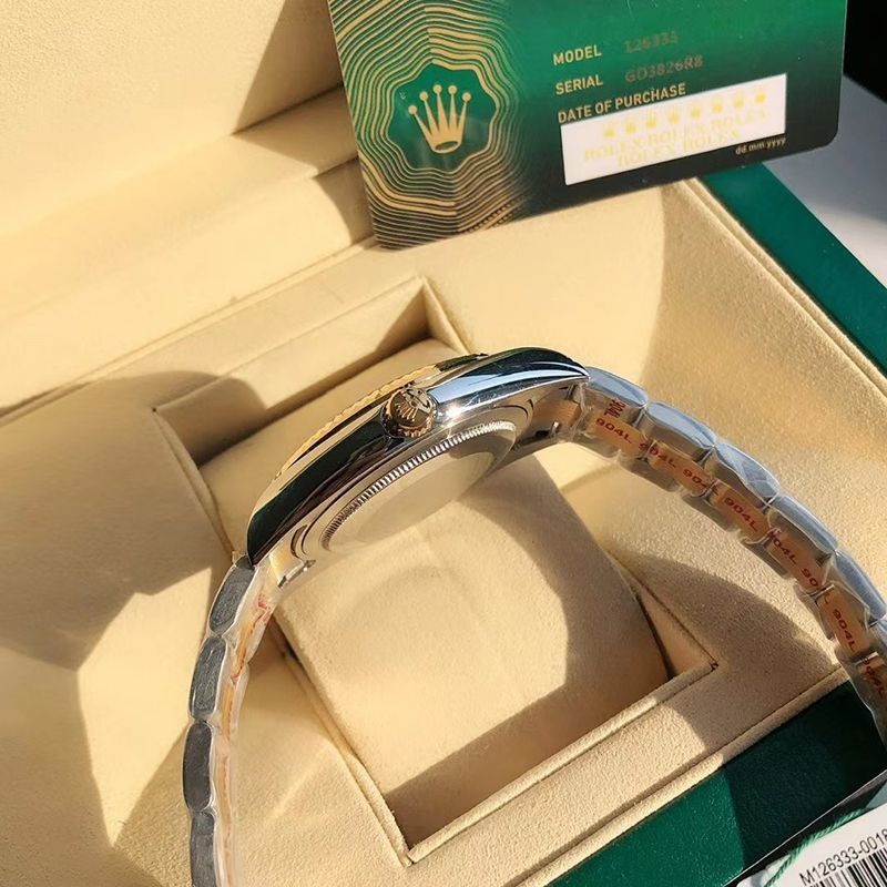 ロレックス 腕時計 コピー デイトジャスト 41MM ホワイト ダイヤモンドベゼル 18K ron85199