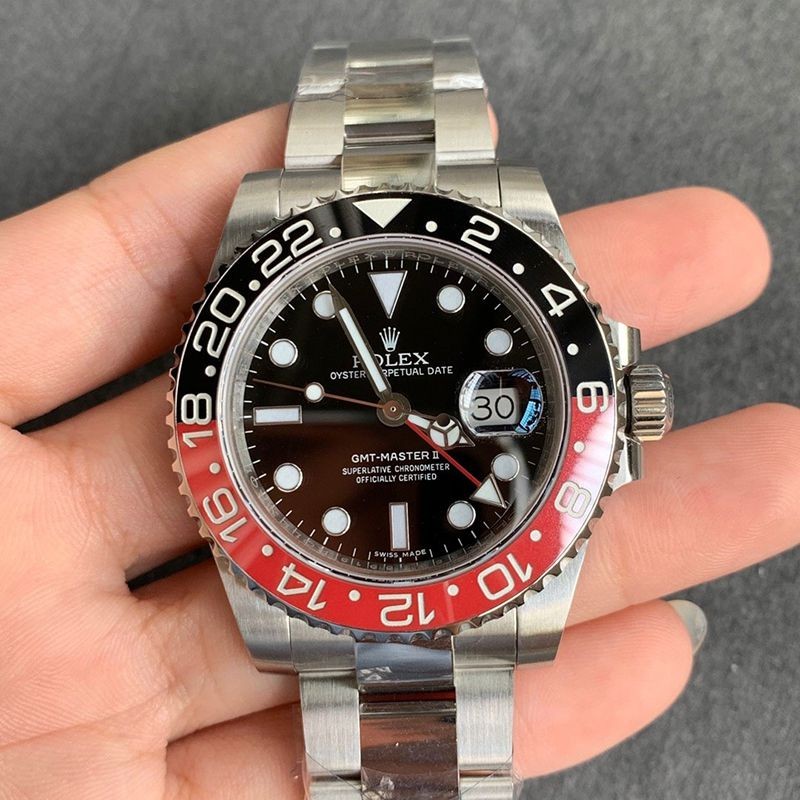 ロレックス GMTマスター2 スーパーコピー 自動巻き メンズ ブラック 直径40mm 116710BLNR