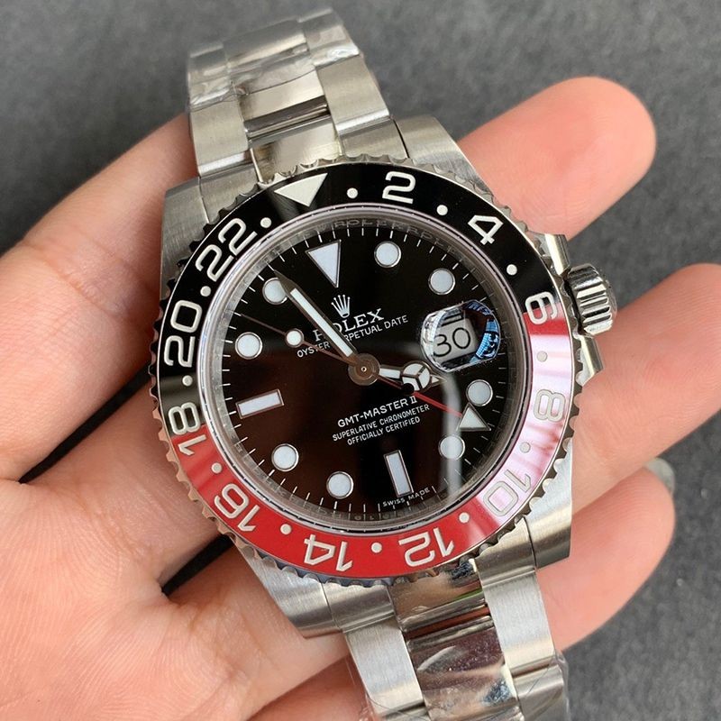 ロレックス GMTマスター2 スーパーコピー 自動巻き メンズ ブラック 直径40mm 116710BLNR