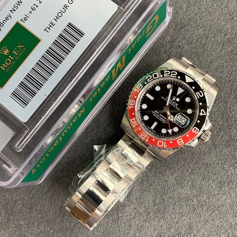 ロレックス GMTマスター2 スーパーコピー 自動巻き メンズ ブラック 直径40mm 116710BLNR