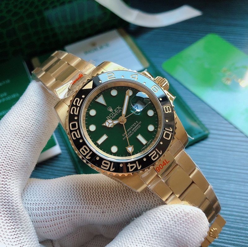 ロレックス GMTマスター2 コピー 自動巻き メンズ グリーン 40.0mm 116718LN