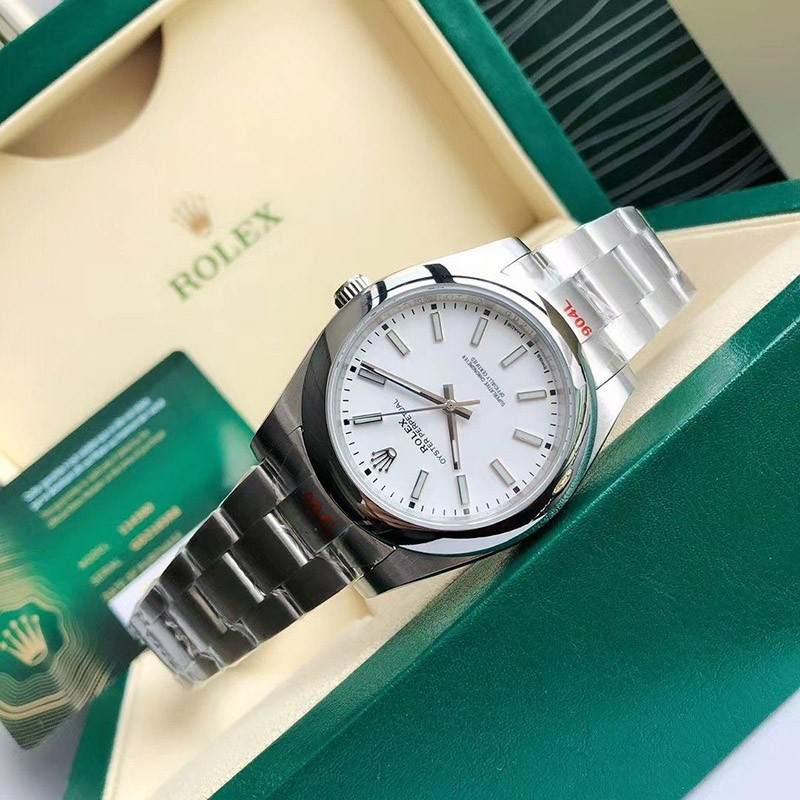 ロレックス 腕時計 偽物 オイスターパーペチュアル 39mm ホワイト メンズ rov18265