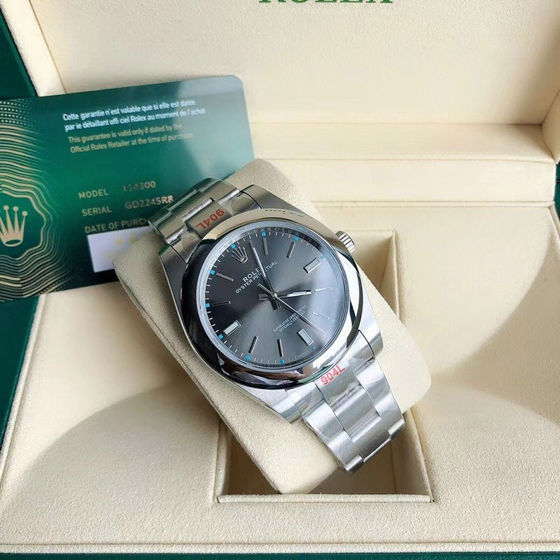 ロレックス 時計 偽物 オイスターパーペチュアル 41mm ダークロジウム メンズ roj96370