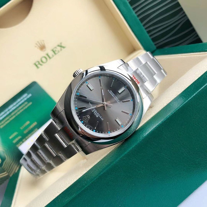 ロレックス 時計 偽物 オイスターパーペチュアル 41mm ダークロジウム メンズ roj96370