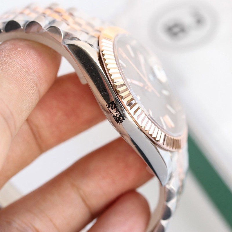 ロレックス 時計 パロディ デイトジャスト 41mm チョコレート メンズ 126331