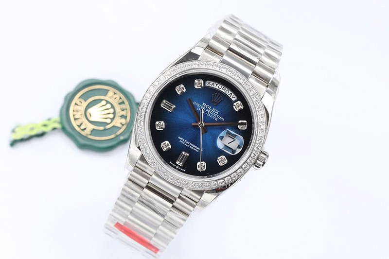 ロレックス 腕時計 コピー デイデイト ブルーグラデーション 36mm rou71565