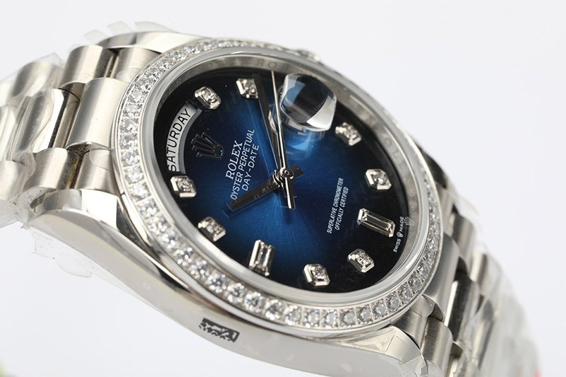 ロレックス 腕時計 コピー デイデイト ブルーグラデーション 36mm rou71565