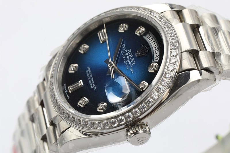 ロレックス 腕時計 コピー デイデイト ブルーグラデーション 36mm rou71565