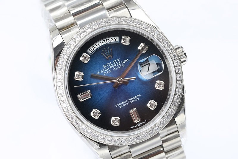 ロレックス 腕時計 コピー デイデイト ブルーグラデーション 36mm rou71565