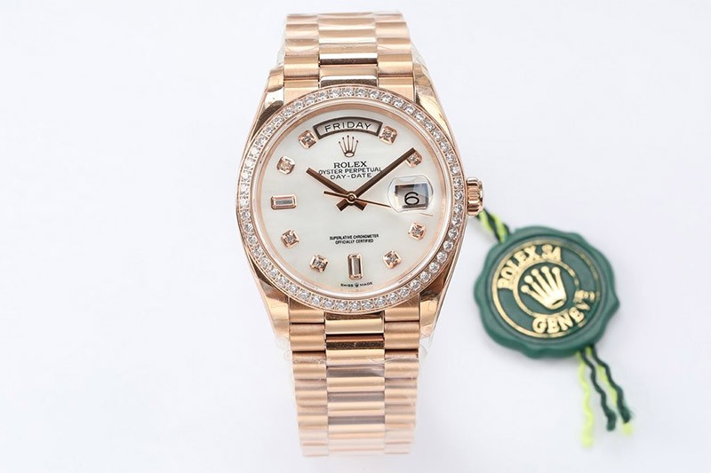 ロレックス 時計 偽物 デイデイト ホワイト 36mm rou61653
