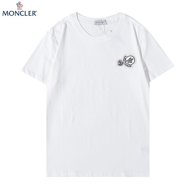 モンクレール ダブルロゴ入りTシャツ 偽物 2色