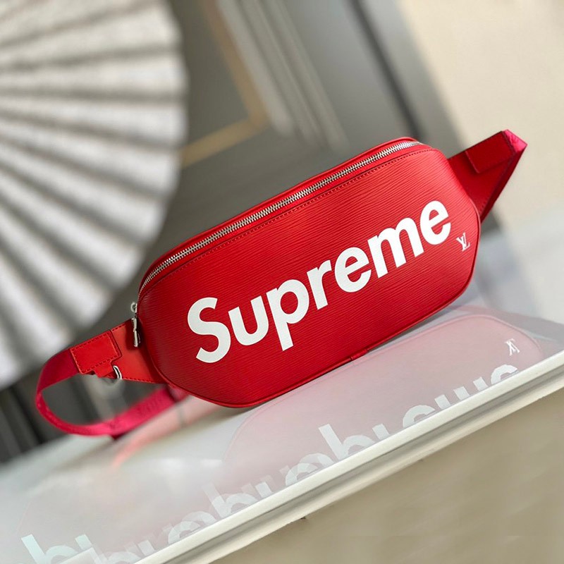新作 シュプリーム × ルイヴィトン ショルダーバッグ コピー コラボ バムバッグ BUMBAG RED 赤