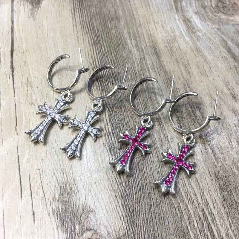 セール ♪クロムハーツ ピアス 偽物 タイニー CHクロス フープ イアリング Kux18727