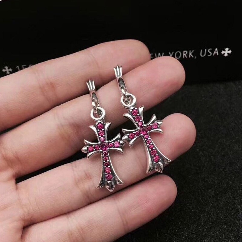 セール ♪クロムハーツ ピアス 偽物 タイニー CHクロス フープ イアリング Kux18727