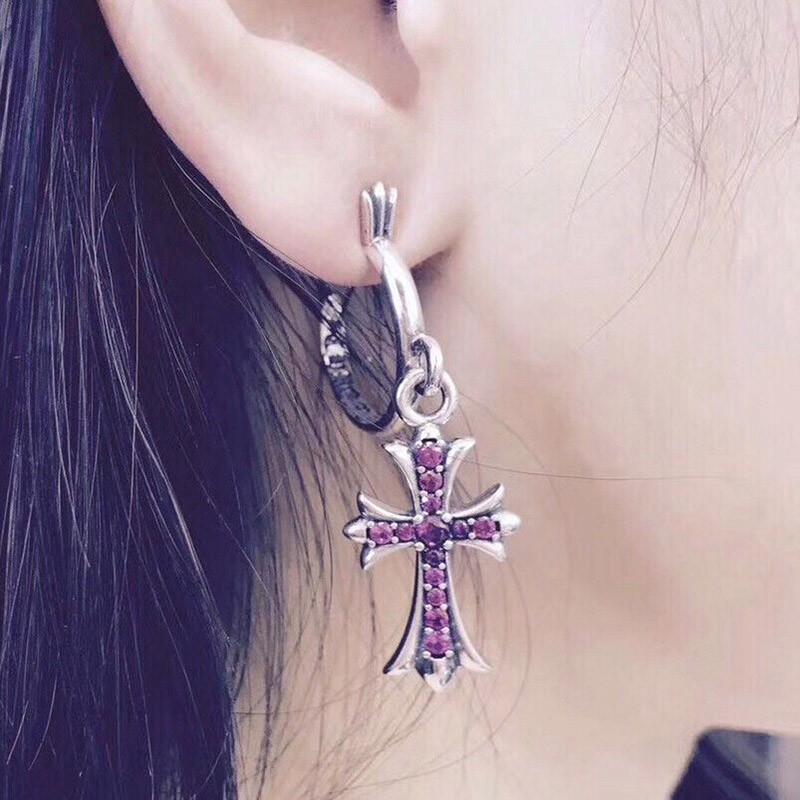 セール ♪クロムハーツ ピアス 偽物 タイニー CHクロス フープ イアリング Kux18727