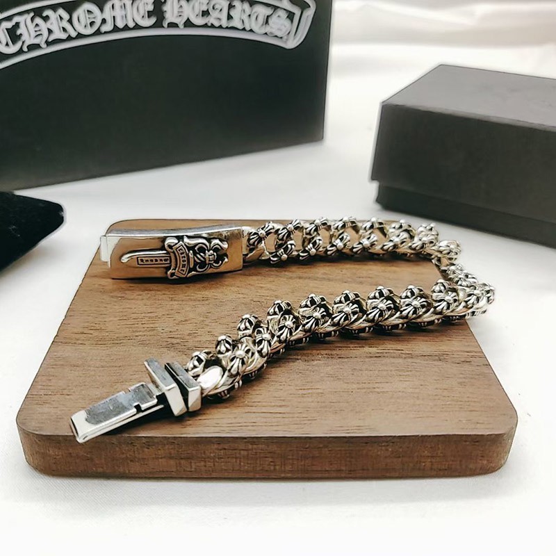 日本未入荷 クロムハーツ 偽物 ダガー&ファンシー IDブレス Kud06200