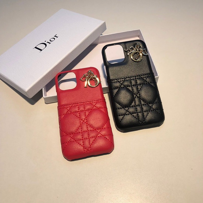 春もの新作 ディオール チャーム&カードスロット付き iPhoneケースコピー dei87919