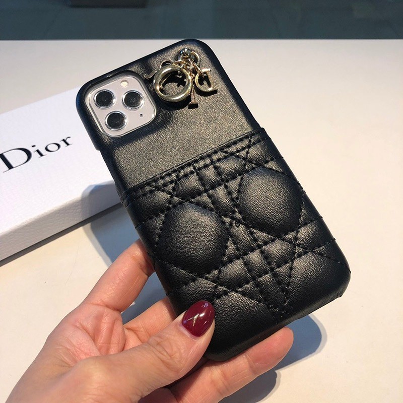春もの新作 ディオール チャーム&カードスロット付き iPhoneケースコピー dei87919