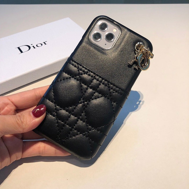 春もの新作 ディオール チャーム&カードスロット付き iPhoneケースコピー dei87919