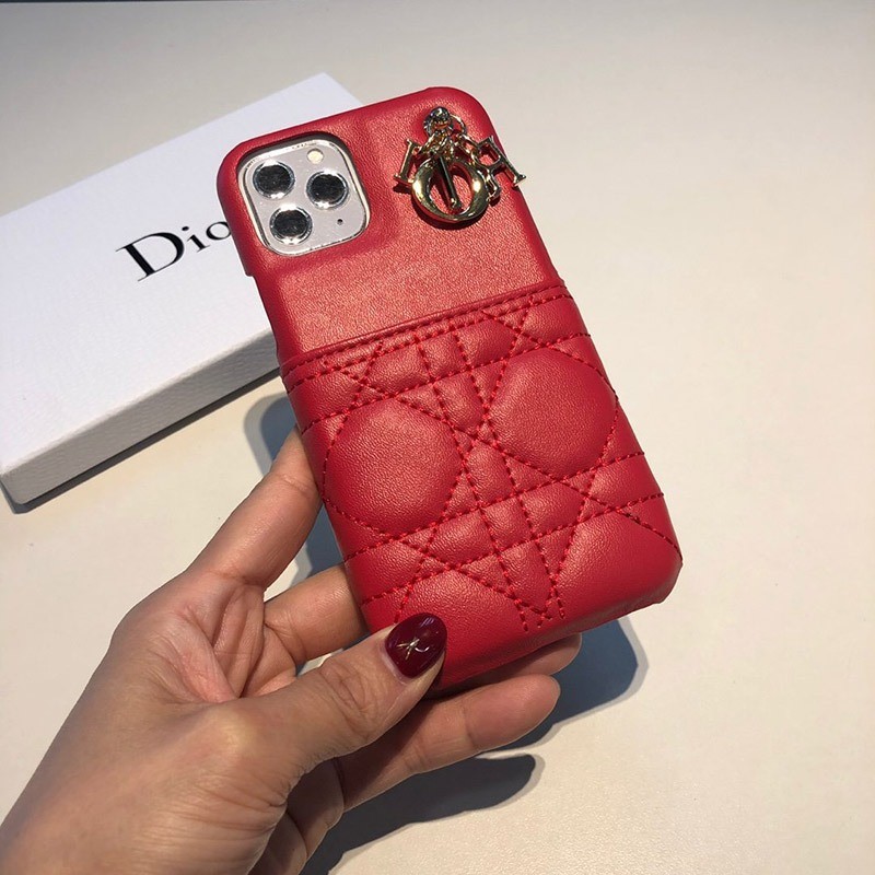 春もの新作 ディオール チャーム&カードスロット付き iPhoneケースコピー dei87919