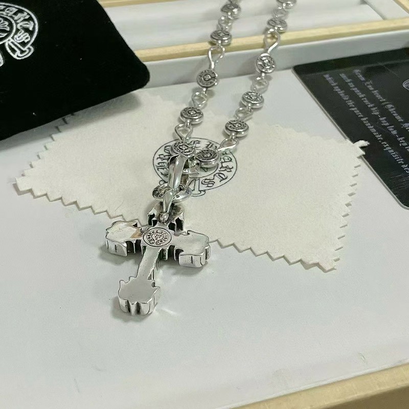 ★日本!!人気!クロムハーツ ネックレス 偽物 フィリグリー クロス ボールチェーン Kut92553