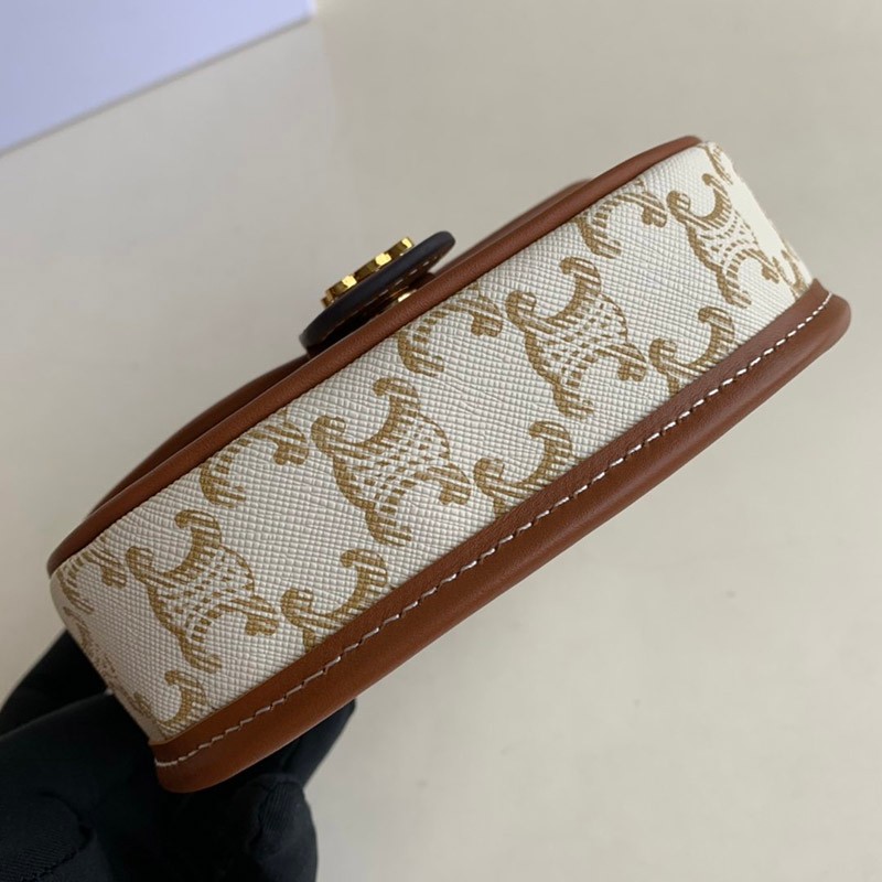 【限定カラー】セリーヌ ショルダーバッグ 偽物 トリオンフキャンバス ミニ ブザス 196702BZJ01BC