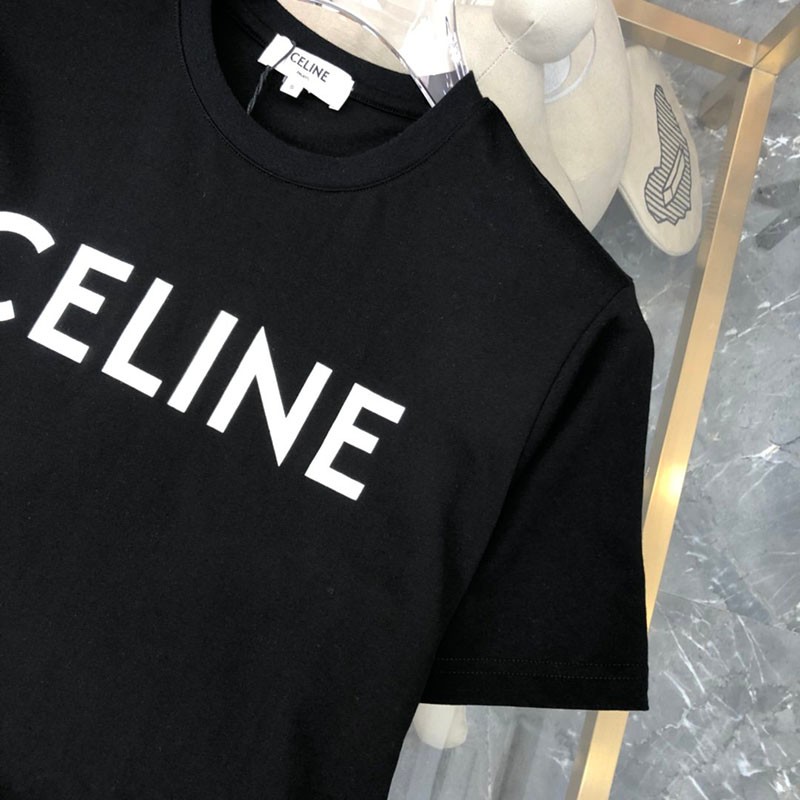 セリーヌ Tシャツ コピー クラシック ロゴ クルーネック 2X308916G コットンジャージー 半袖