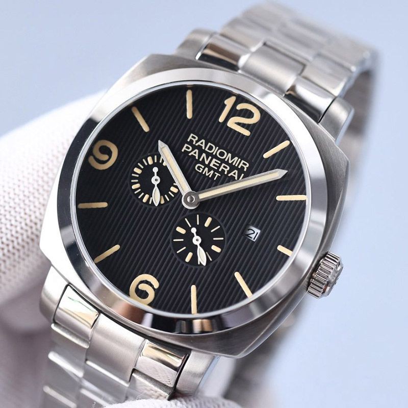 パネライ ラジオミール 3デイズ GMT パワーリザーブ オートマティック アッチャイオ 45MM PAM00658