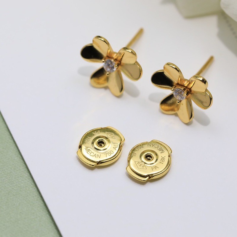 ヴァンクリーフ アーペル ラージフリヴォル ダイヤイヤリング/ピアス