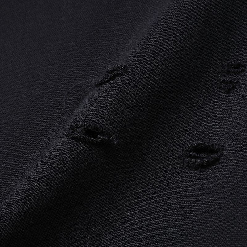 目を惹くカラーバレンシアガ 偽物 Political Campaign Sweat パンツ★カーリーフリース ブラック bav26689