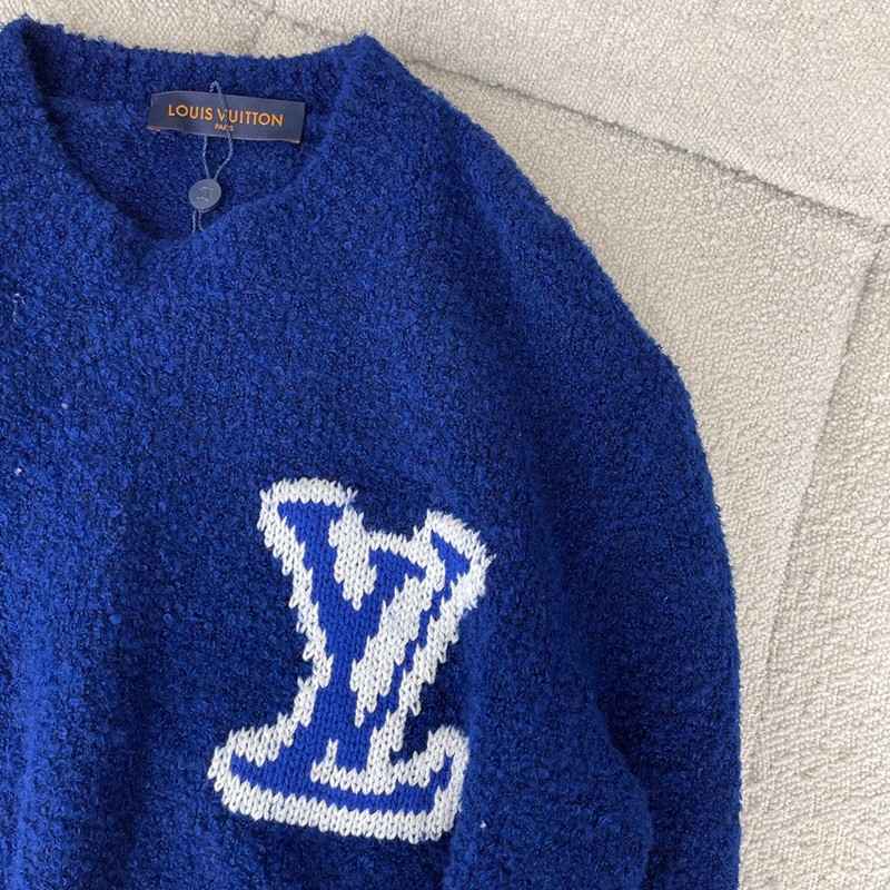 【日本未入荷】ルイヴィトン ニット 偽物 ステッチクルーネックニット vud62411