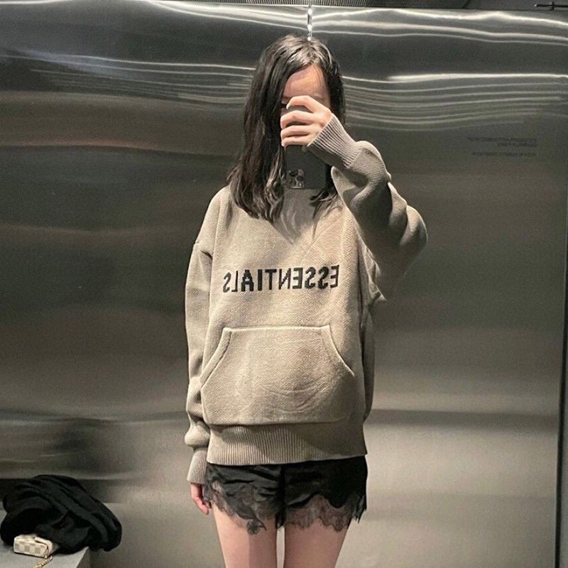 セール ♪フィアオブゴッド 偽物 エッセンシャルズ ニットフーデッドジャンパー fit99438