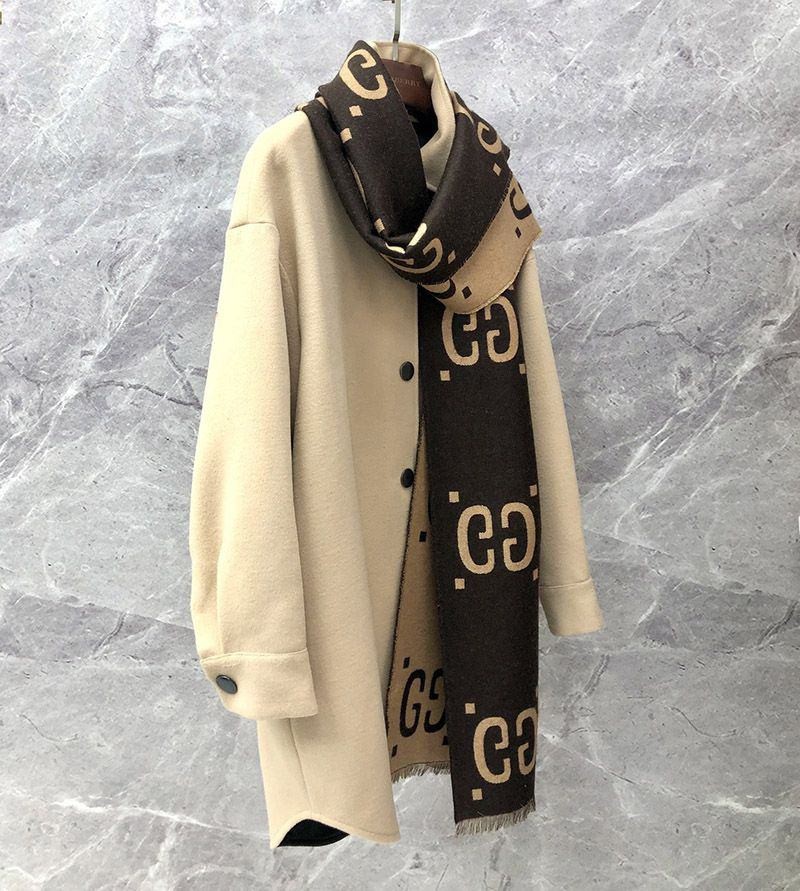 定番 グッチ GGジャカード ウール スカーフ guf35408
