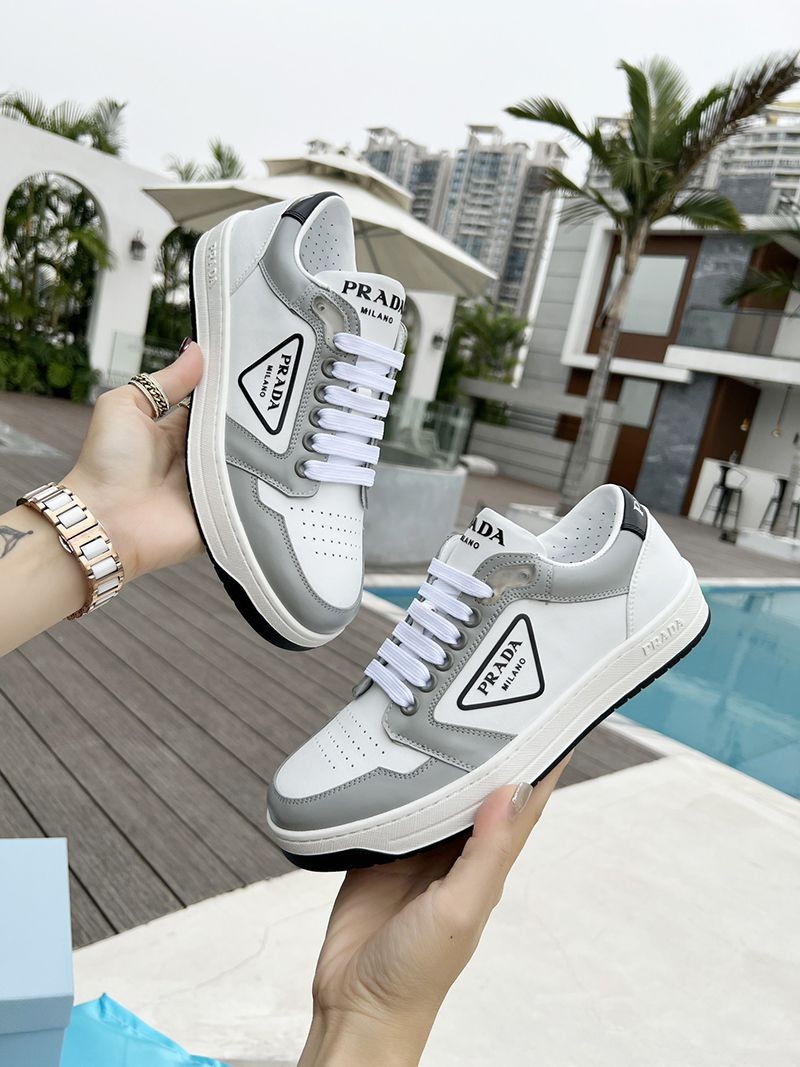 超希少!プラダ ロゴ レザー スニーカー コピー pug88364