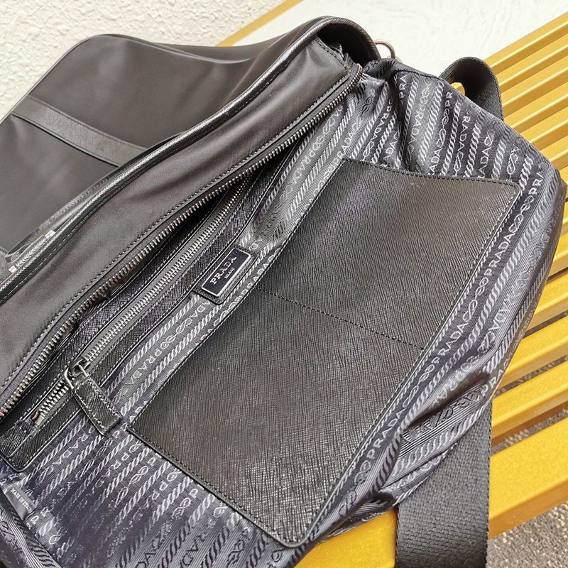 プラダ ナイロンコピーxサフィアーノレザー トートバッグ puy62114