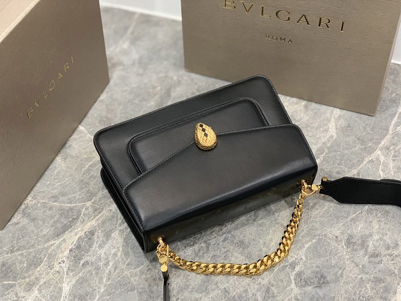 稀少【ブルガリ】新色! SERPENTI FOREVER ナッパ ハンドバッグ Buw08841
