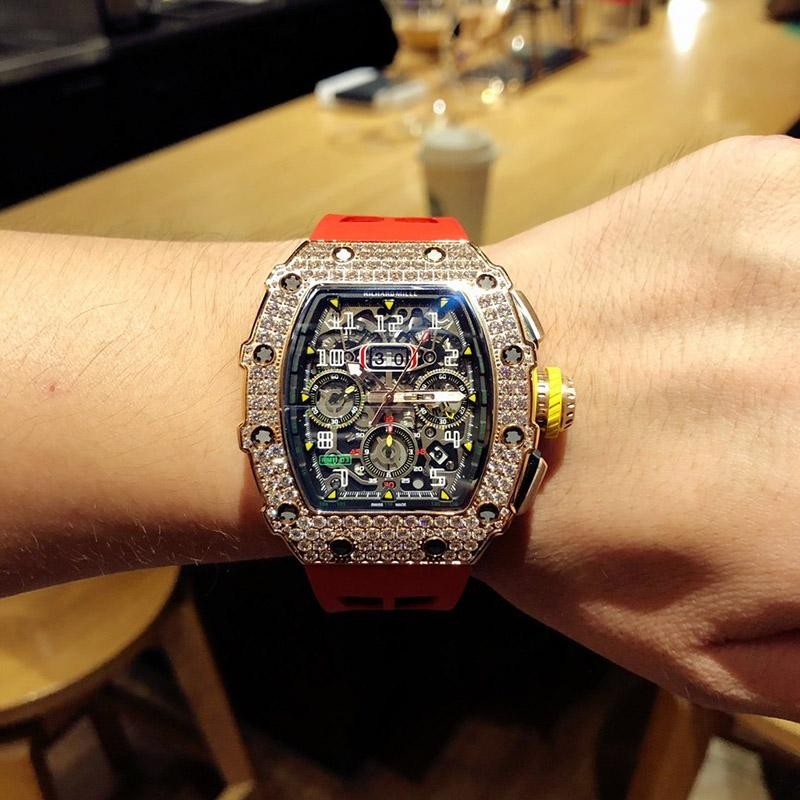 リシャール・ミル F1レース シースルーバックコピー 自動巻き rib74106