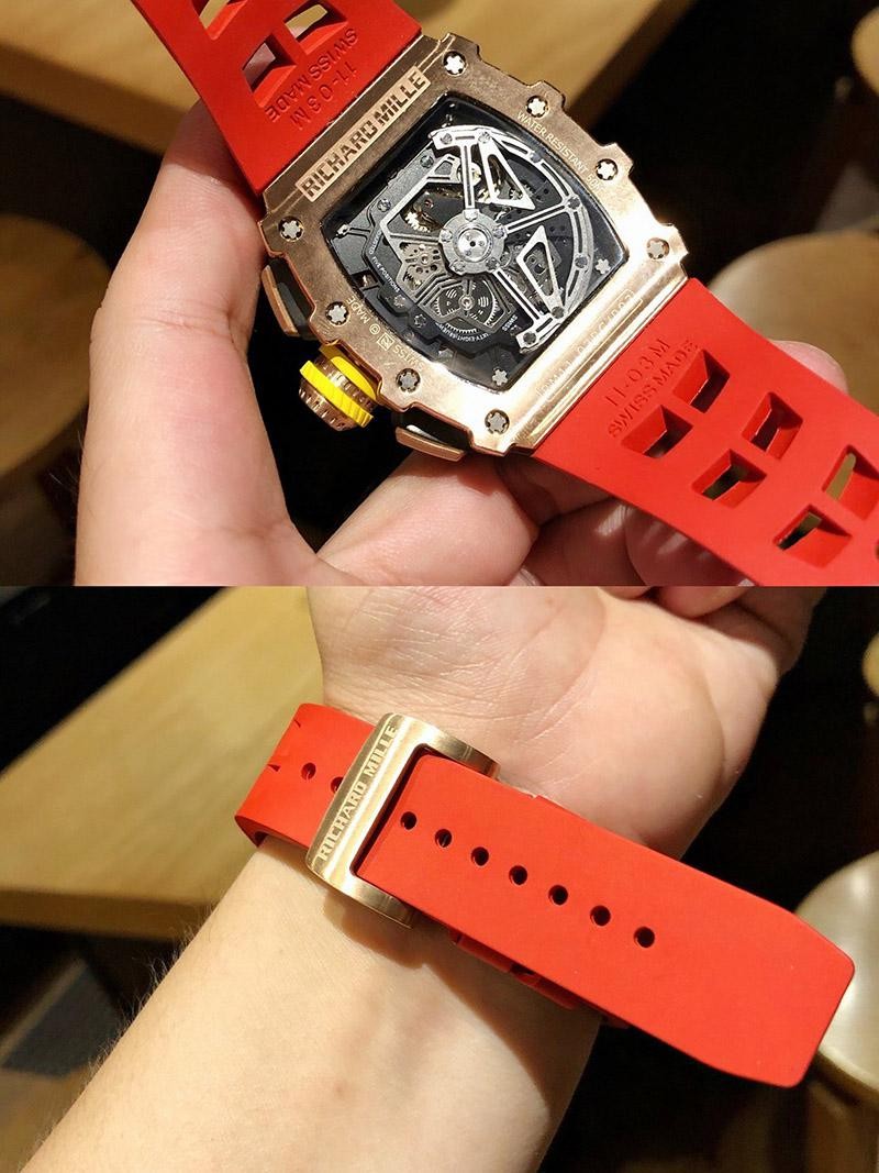 リシャール・ミル F1レース シースルーバックコピー 自動巻き rib74106