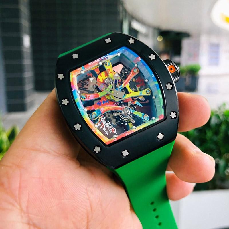 リシャールミル ダイヤモンドベゼル コピー 自動巻き riu92284