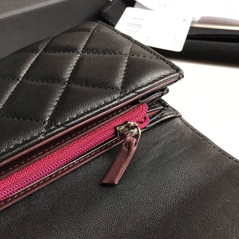 シャネル 二折りカブセ長財布 マトラッセ A80758