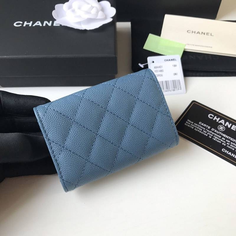 シャネル 折り財布 コピー キャビアスキン shx85326