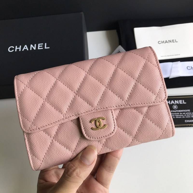 シャネル 折り財布 キャビアスキンスーパーコピー A84341