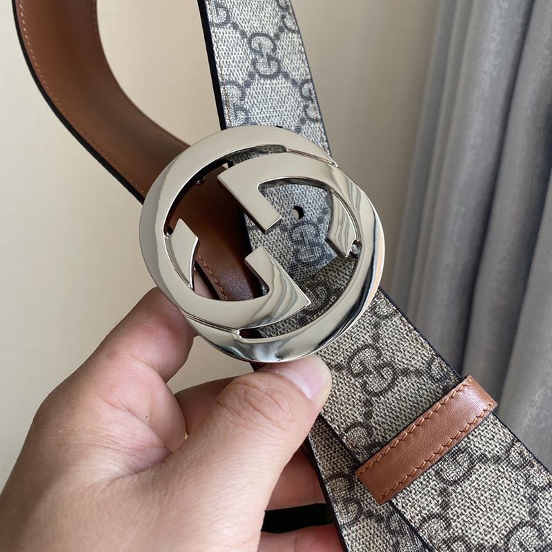 グッチ ベルト 偽物 リバーシブル GGスプリーム キャンバス 38mm guj37999