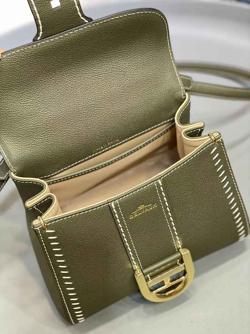 21-22AW デルボー カーフスキン ブリヨン ショルダー ハンドバッグ 偽物 2サイズ☆送料込 AA0406ADW0AKSP