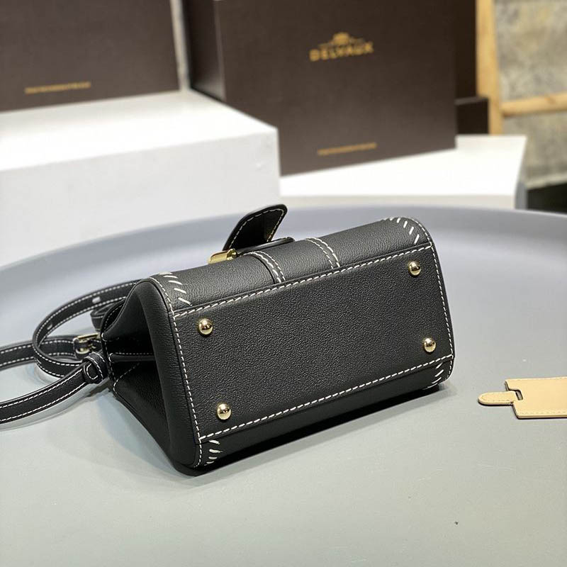 送料込デルボー コピー カーフスキン ブリヨン ショルダー ハンドバッグ Deu15045
