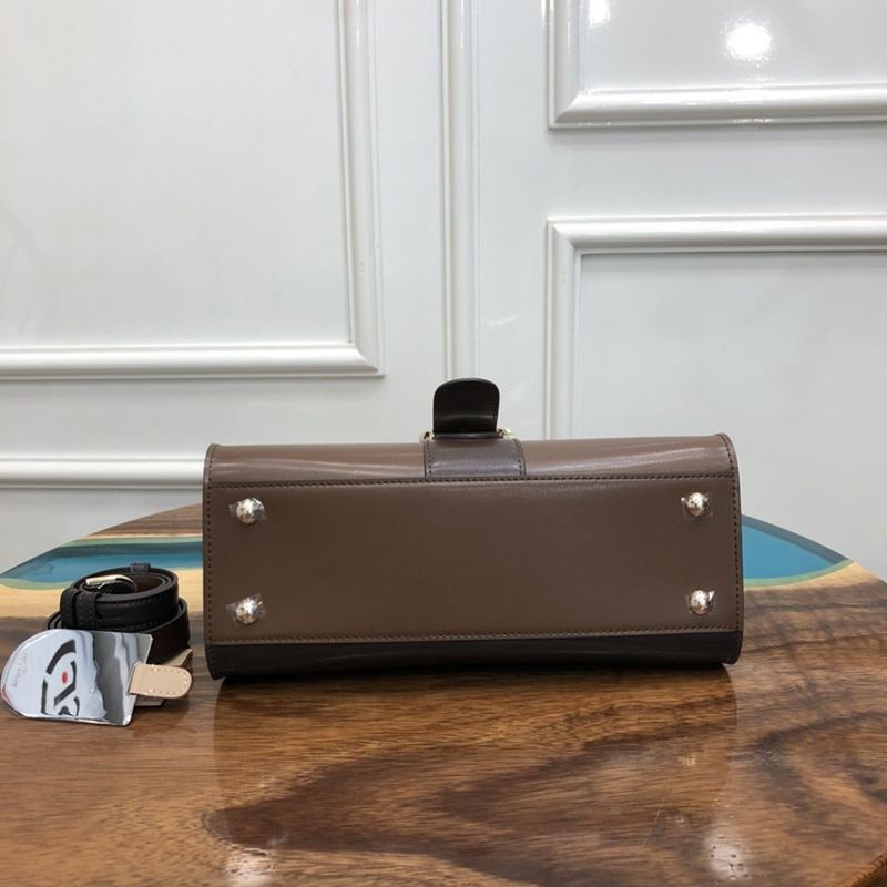 定番【DELVAUX 偽物】カーフスキン ブリヨン MM ショルダー ハンドバッグ 3サイズ Des63290